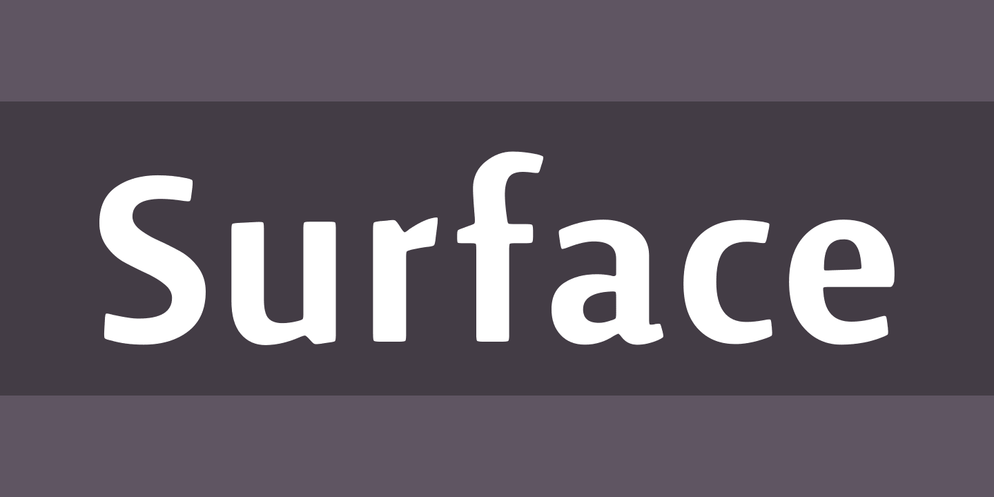 Surface Font